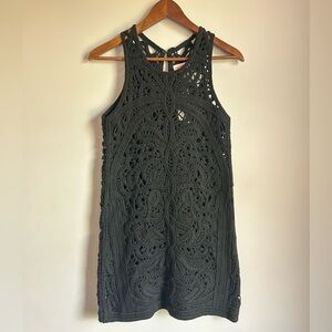 Re:named Alexandria Crochet Macrame style mini dress, NWT, Size Small